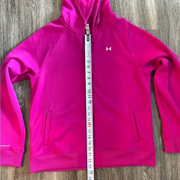Under Armour Bright Pink Full-Zip Hoodie - Picture 6 of 6
